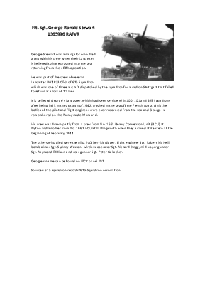 A preview of a PDF biography for Stewart, George Ronald